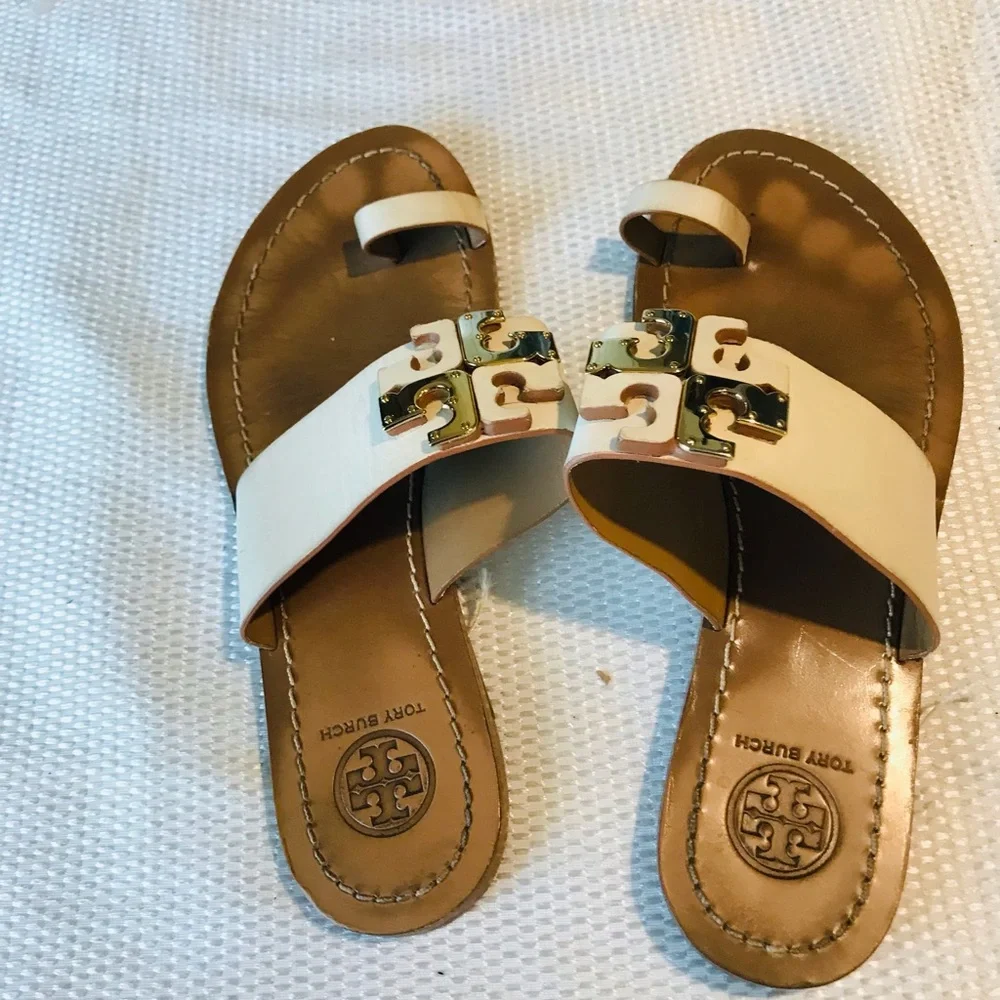 Tory Burch Women's‎ White Sandals